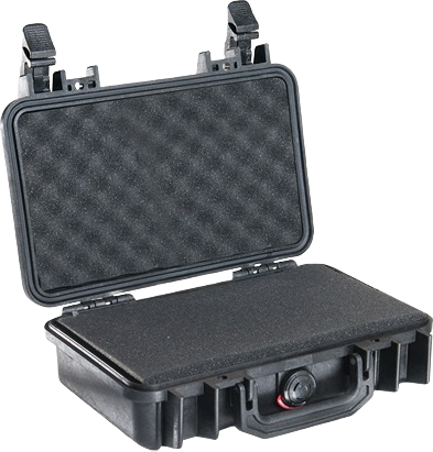 Black protective case with foam interior for secure equipment storage in Storage & Organization and Under $100 collections