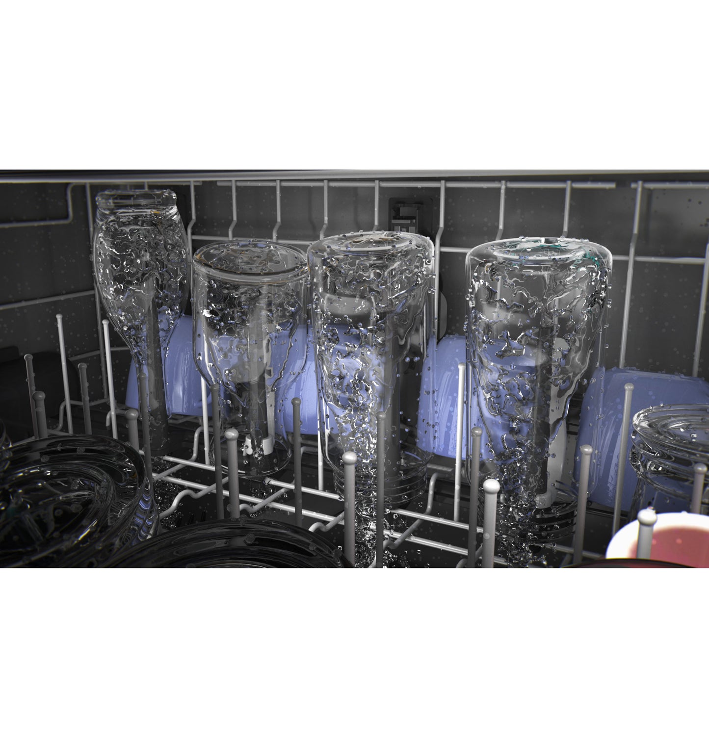 GE® ENERGY STAR® Top Control with Stainless Steel Interior Door Dishwasher with Sanitize Cycle & Dry Boost