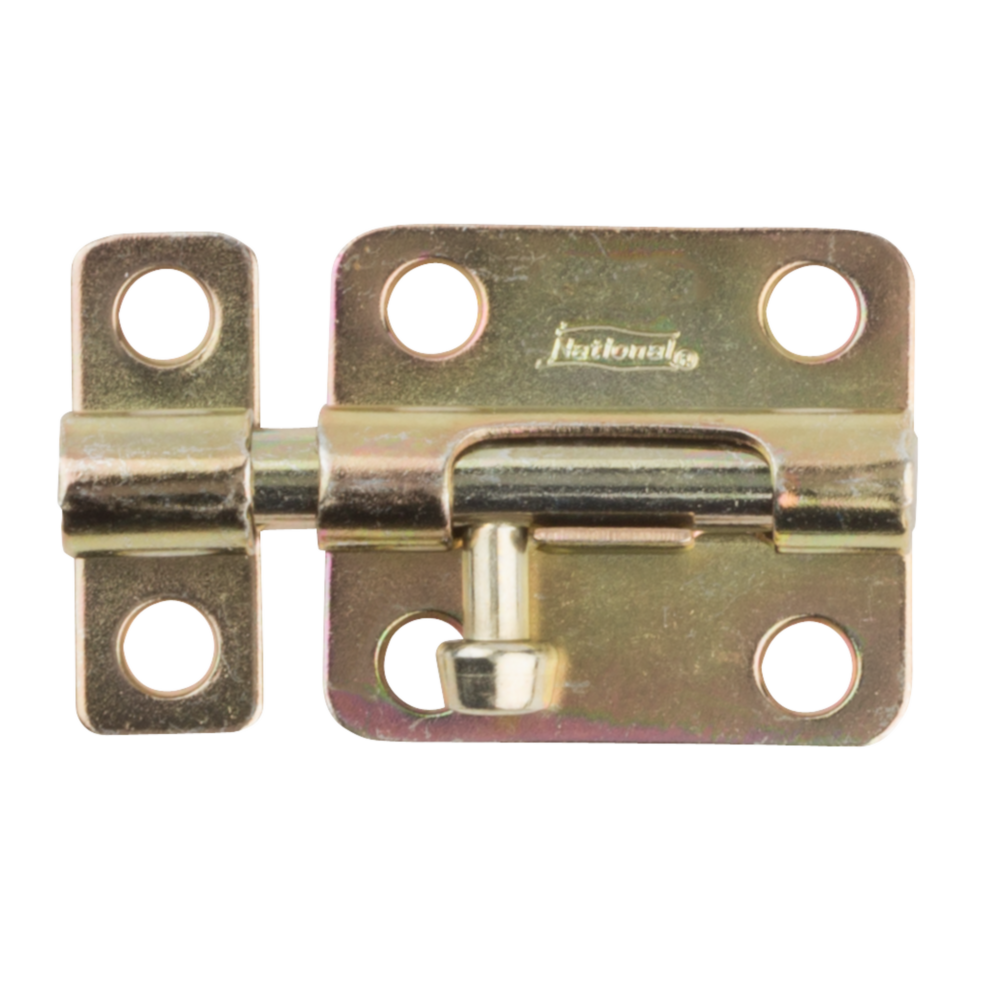 2-1/2 inch brass steel door barrel bolt with mounting holes for secure fastening in door accessories and home improvement tools under $50