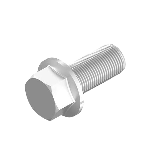Hexagonal flanged head screw with threaded metal body for John Deere Parts & Accessories and home improvement projects