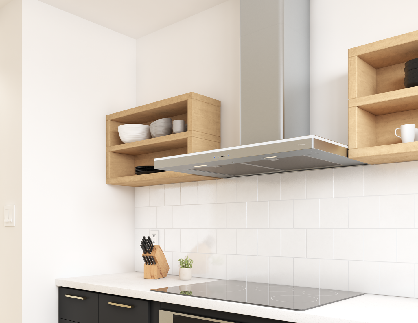 Luce Chimney Hood 30" LED 600 CFM ACT