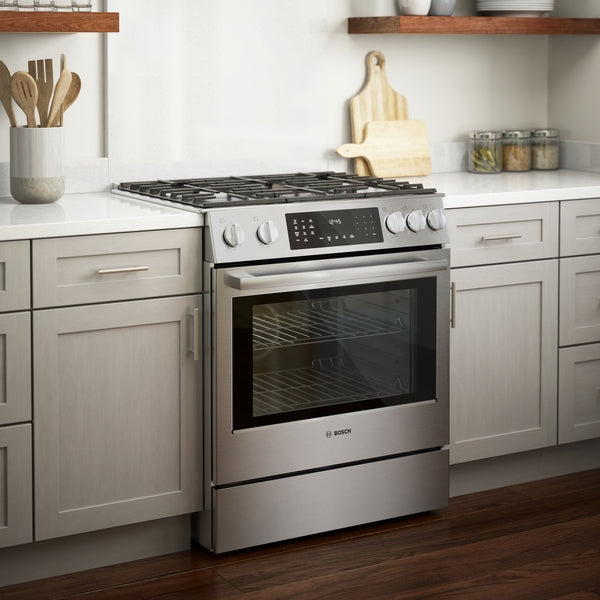 Benchmark™, Dual Fuel Slide-in Range, 30'', Stainless Steel