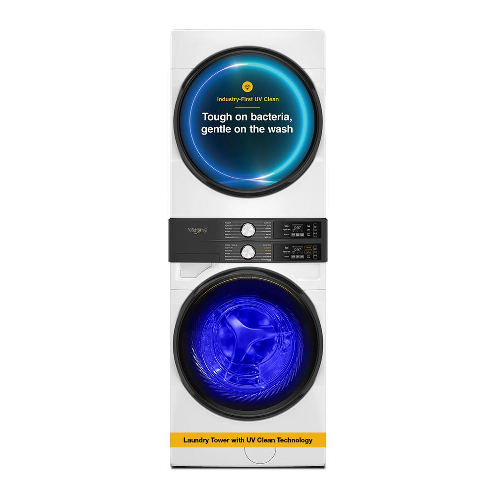 Smart ENERGY STAR® Front Load Laundry Tower with UV Clean Technology & FreshFlowTM Vent System 4.5 cu. ft. Washer & 7.4 cu. ft. Electric Dryer