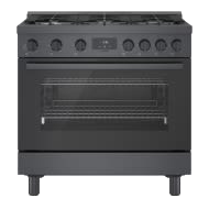 800 Series, Gas Freestanding Range, 36'', Black Stainless Steel