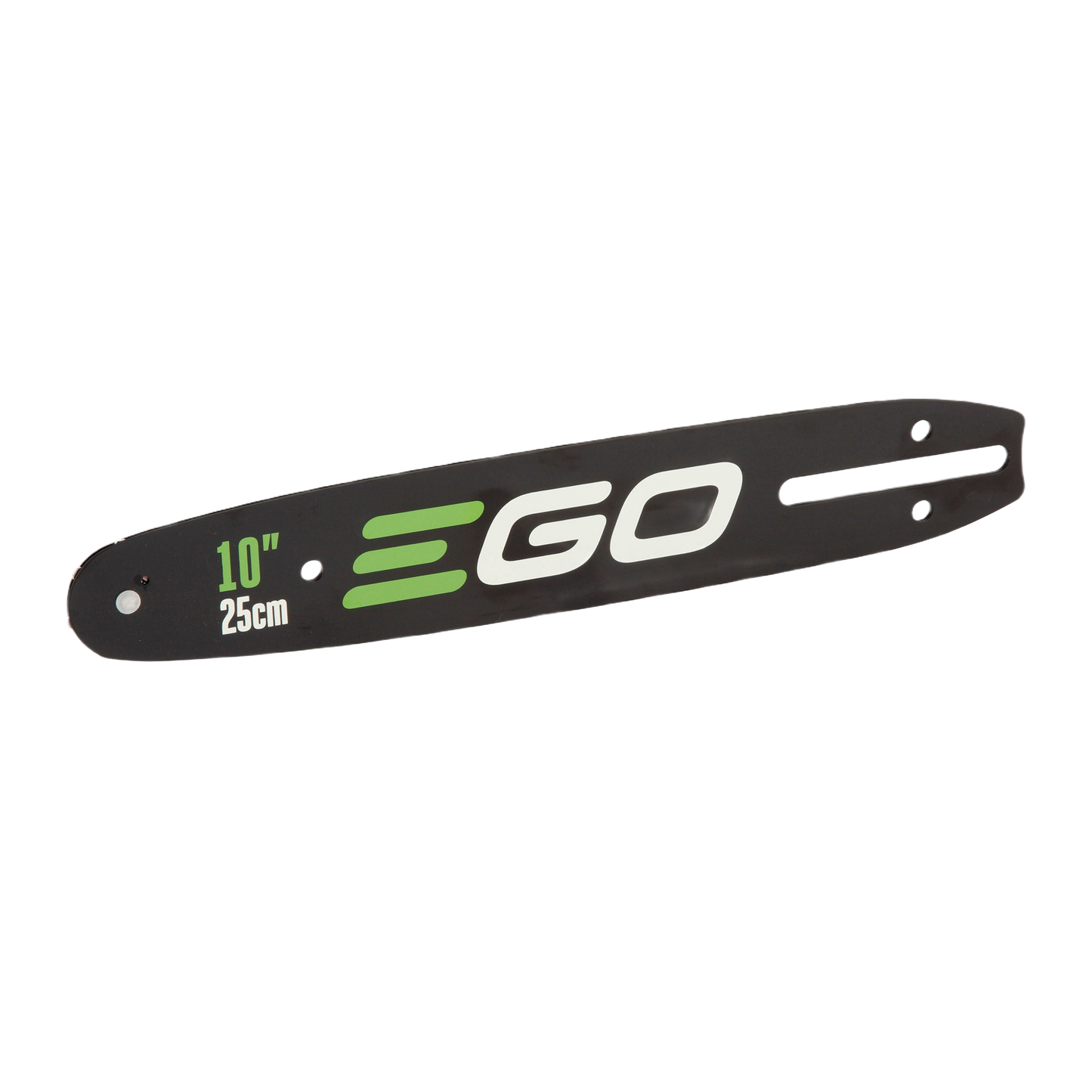 10-inch EGO black pole saw bar with green and white logo for power tool and saw accessories collections