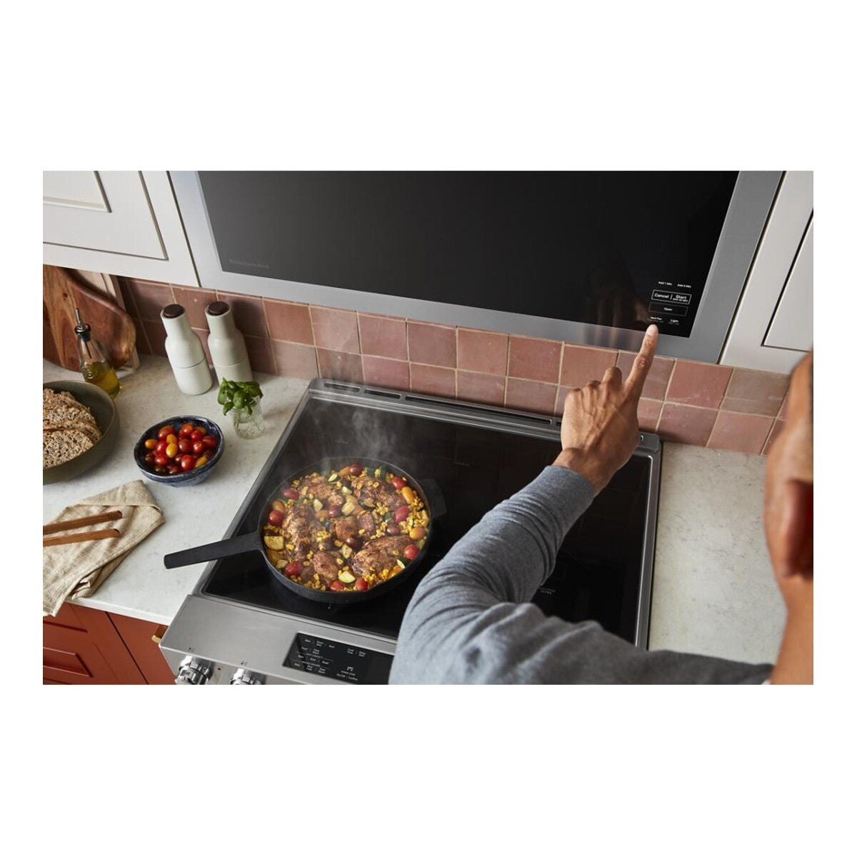Over-The-Range Microwave with Flush Built-In Design