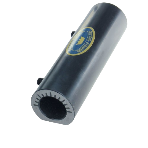 Black cylindrical indexing attachment for woodworking tools with angle markings and Crown Tools logo under $100 collection
