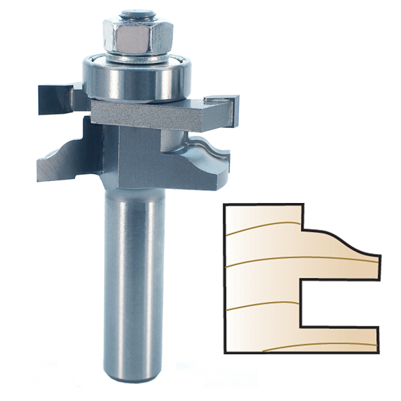 Carbide-tipped stencil cutter for woodworking with two wings, designed for precise home improvement tool use under $100 collection