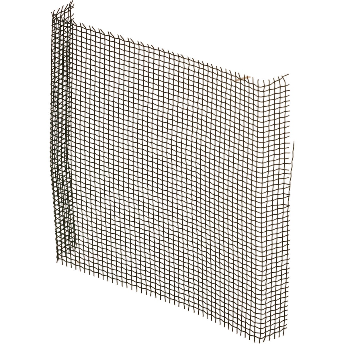 Charcoal-colored mesh screen patch with square weave pattern for home improvement screen repairs