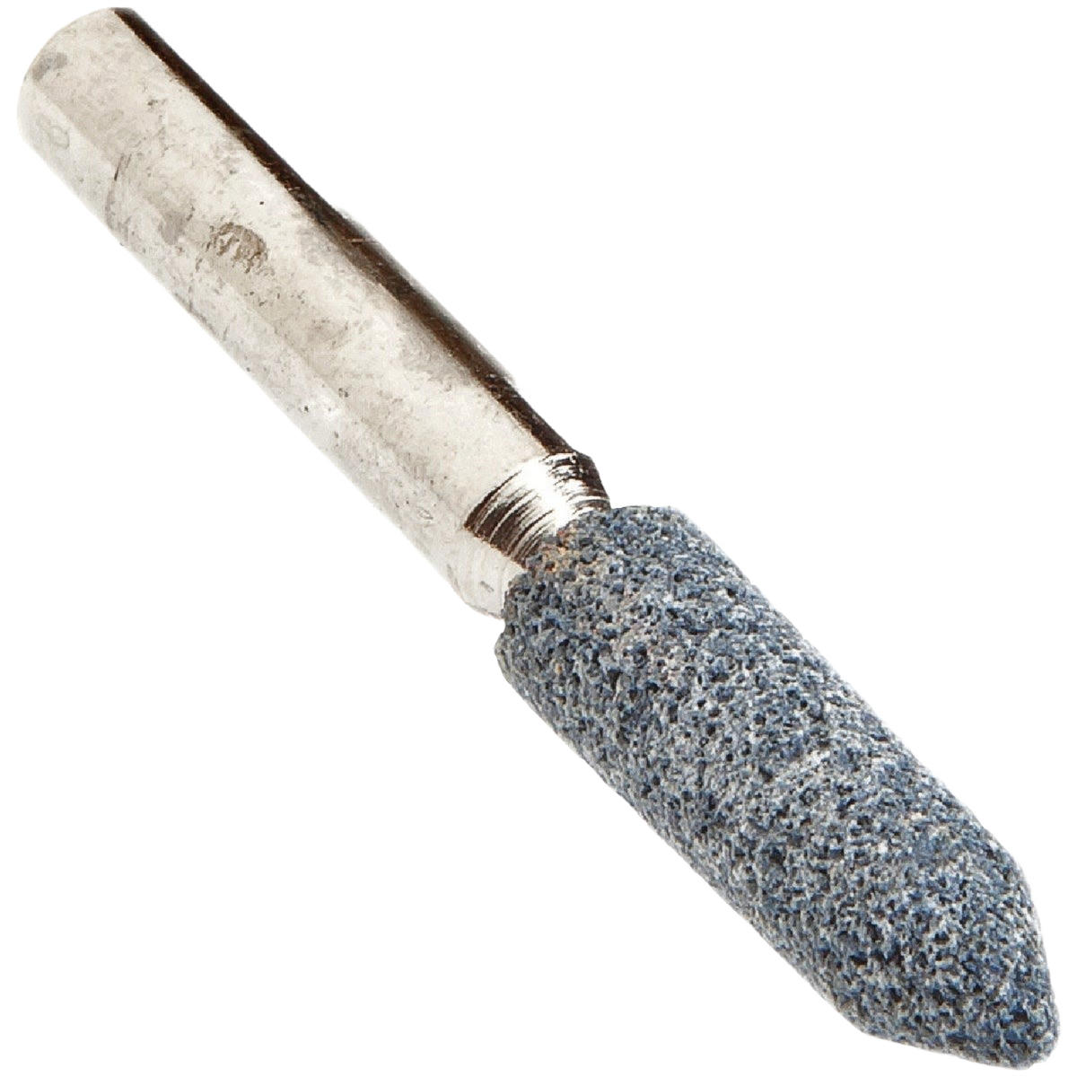 Pointed grinding stone with aluminum oxide for metal smoothing in woodworking and power tool accessories collection