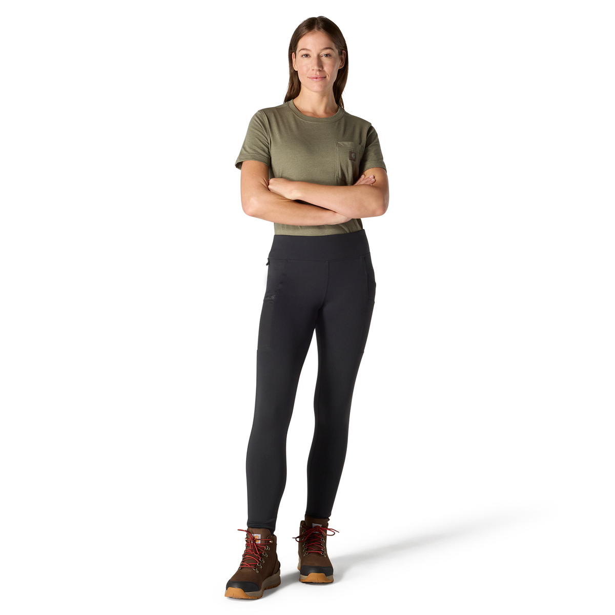 Carhartt Women's Force Lightweight Legging - Black, Tall XS
