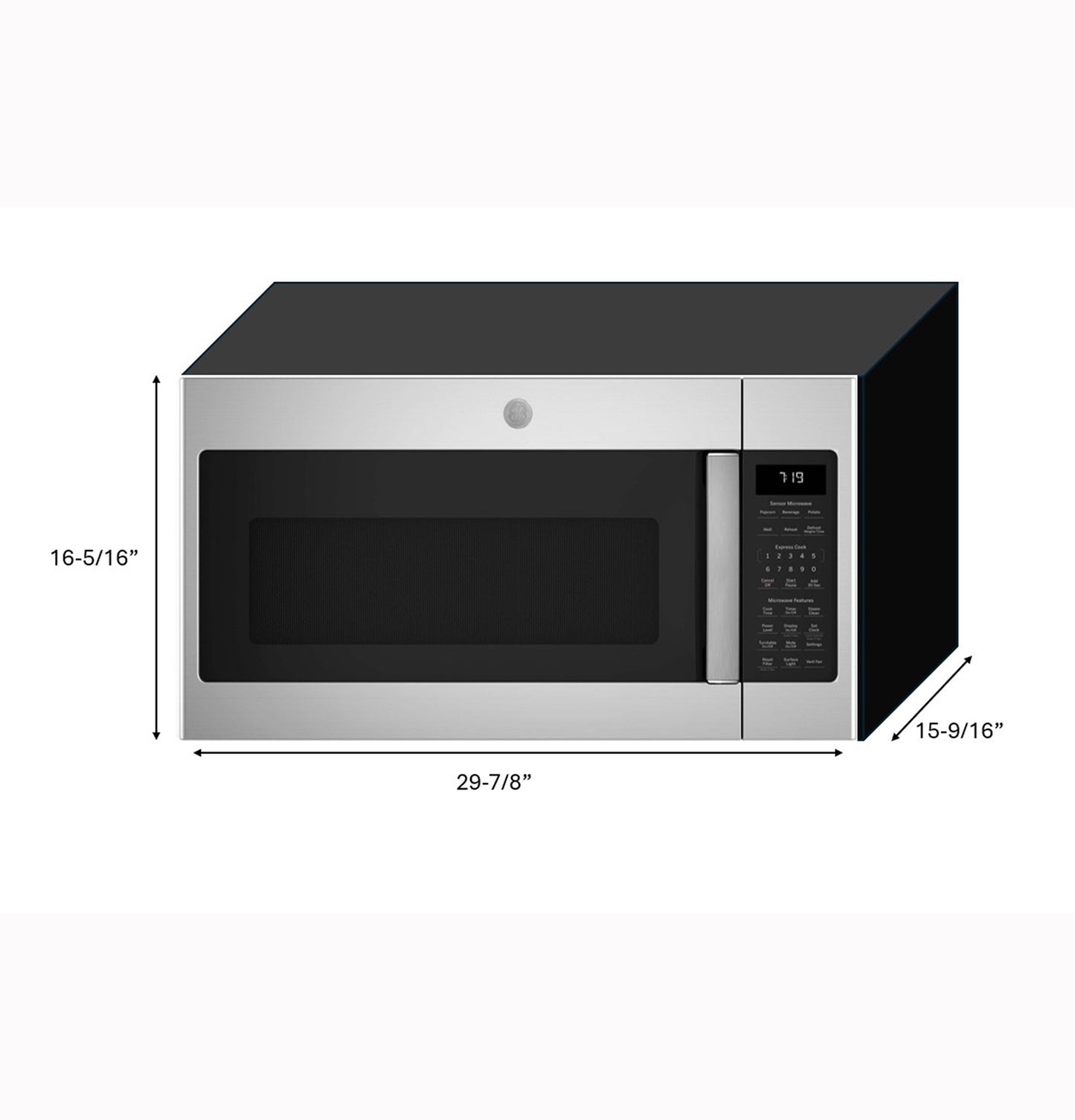 GE® 1.9 Cu. Ft. Over-the-Range Sensor Microwave Oven