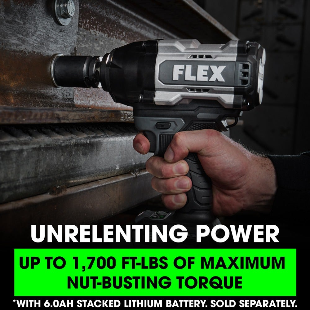 FLEX 24V 3/4", 1,700 ft-lbs High-Torque Impact Wrench (Tool-Only)