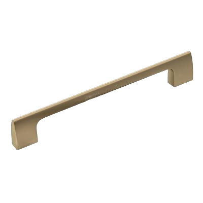 Sleek golden champagne cabinet pull with clean lines for hardware and furniture accessories under $50 collection