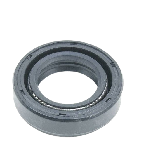 Black rubber oil seal with inner metal spring for automotive and John Deere parts and lubricants collections