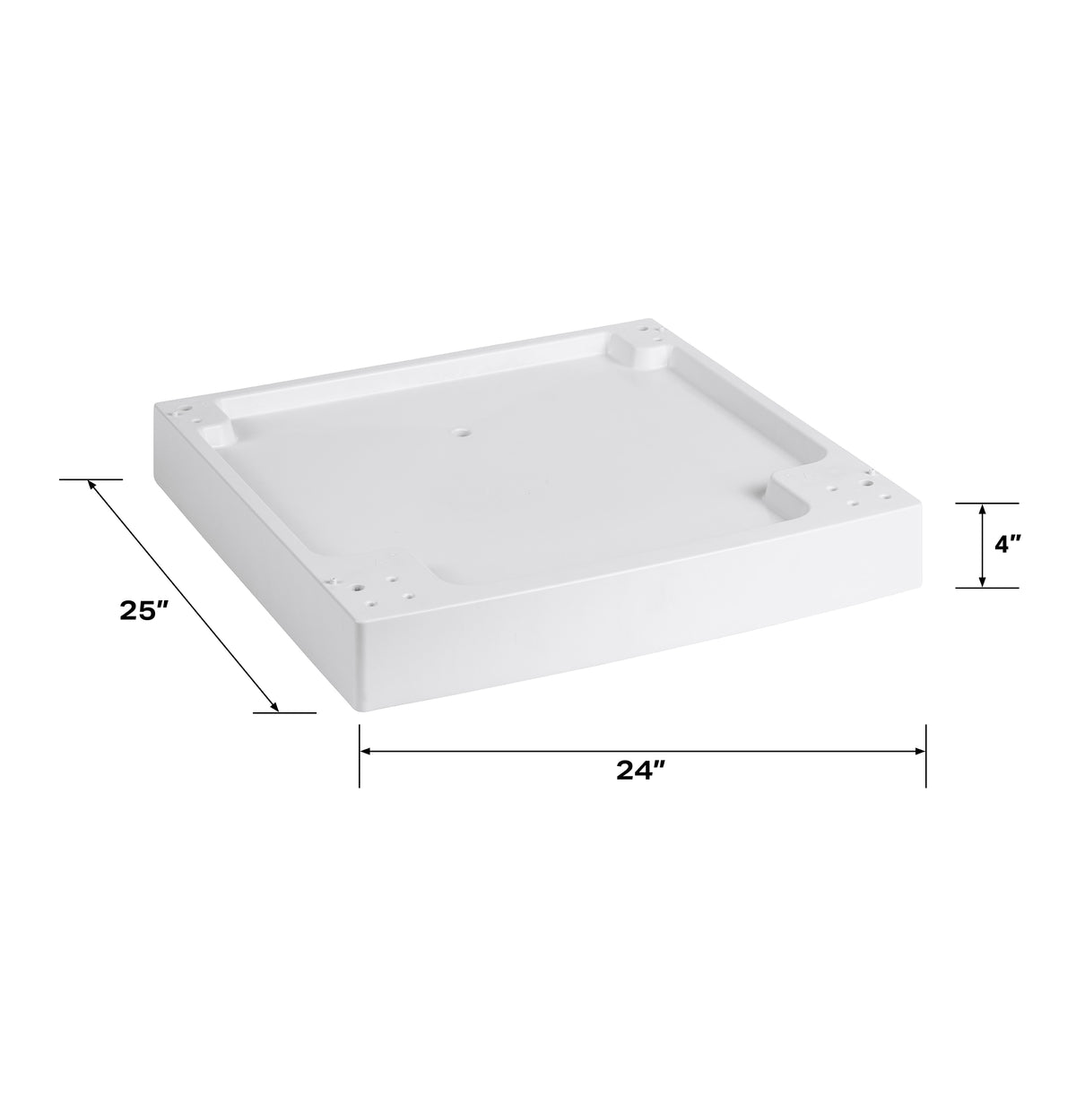 White 4-inch riser and drip pan for 24-inch frontload washers and dryers in Appliance Parts & Accessories collections