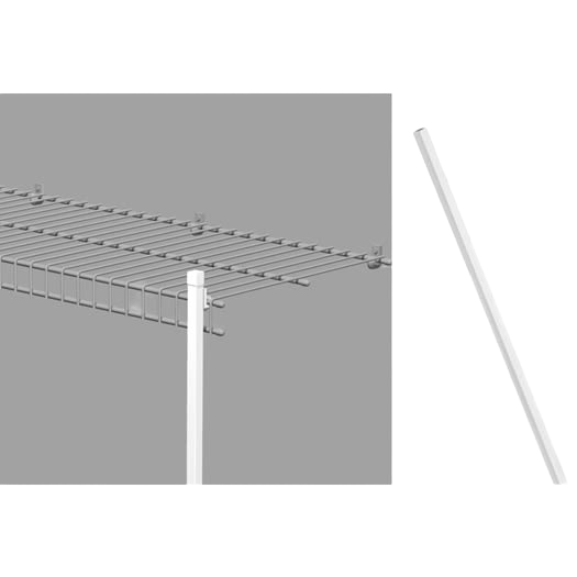 Closetmaid White Wire 84" Closet Shelf Support Pole