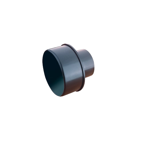 Black plastic reducer fitting for dust collectors and air filtration systems in home improvement tools under $50 collections