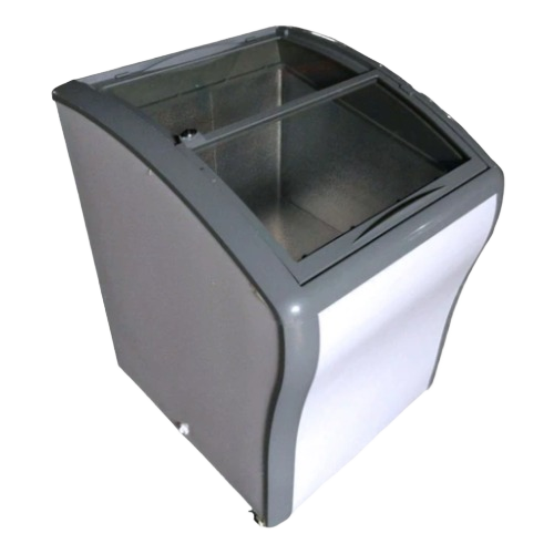 Compact commercial glass top chest freezer with curved design in Freezers & Ice Makers and Kitchen & Kitchenware collections