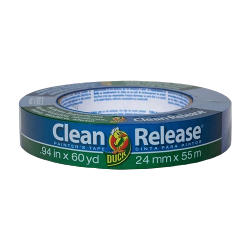 Blue painter's tape roll with clean release adhesive for sharp paint lines in tapes and paint supply collections under $50