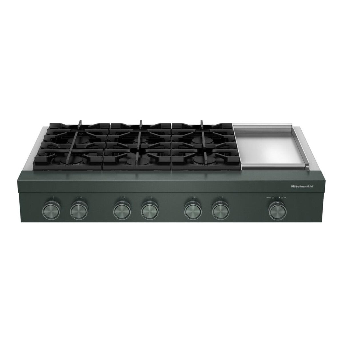 KitchenAid® 48-inch 6-Burner Gas Commercial-Style Rangetop with Griddle
