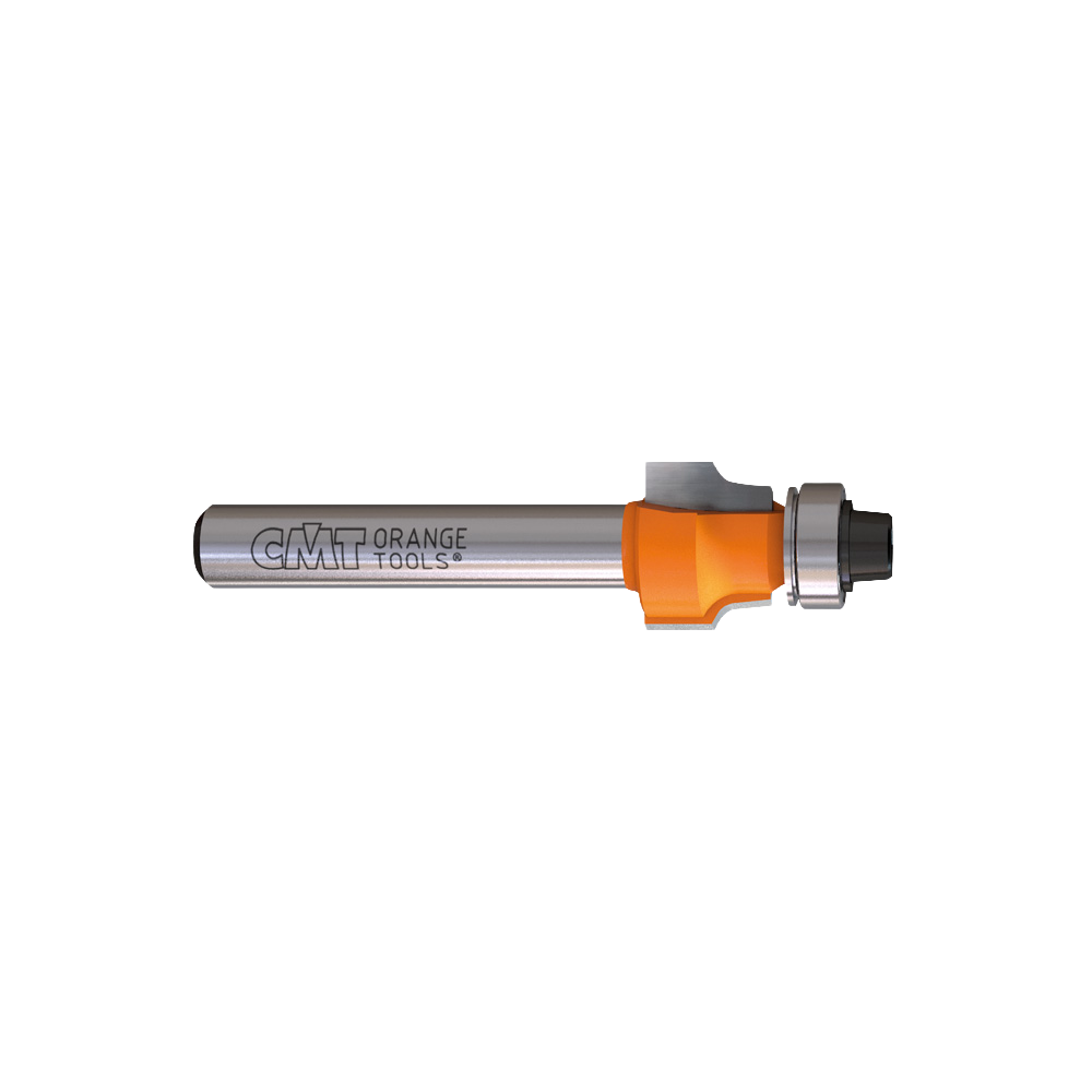 CMT Orange Tools 1/2" x 3/8" File-Free Flush Trim Bits For Laminate, 1/4" Shank