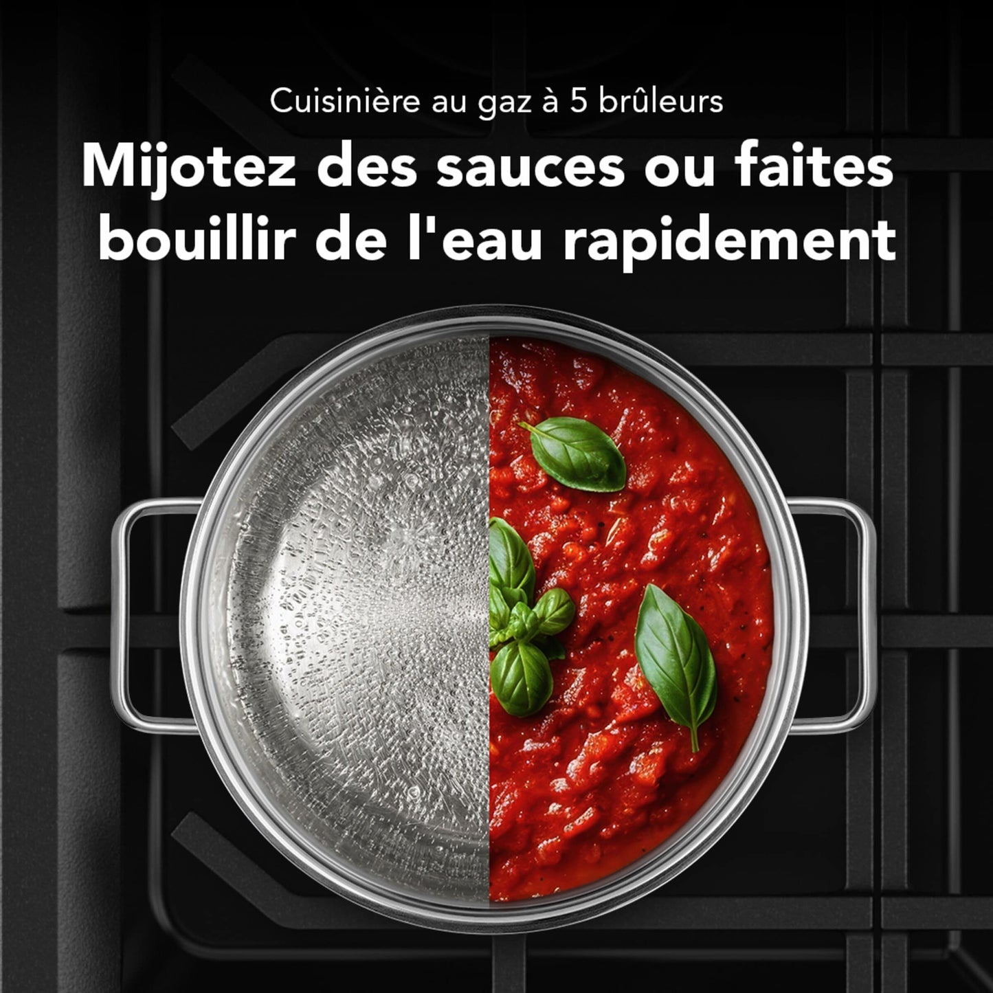 5.0 Cu. Ft. Smart Slide-in Gas Range with Convection Cooking Modes