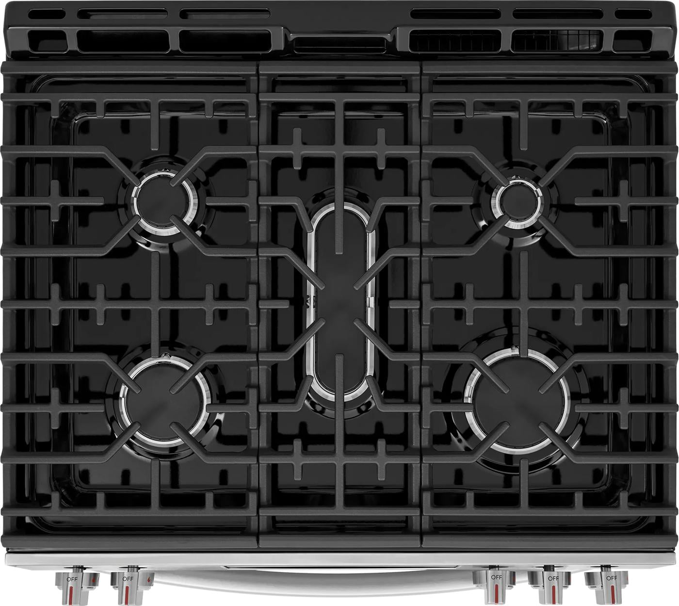 30" Front Control Gas Range with Stone-Baked Pizza