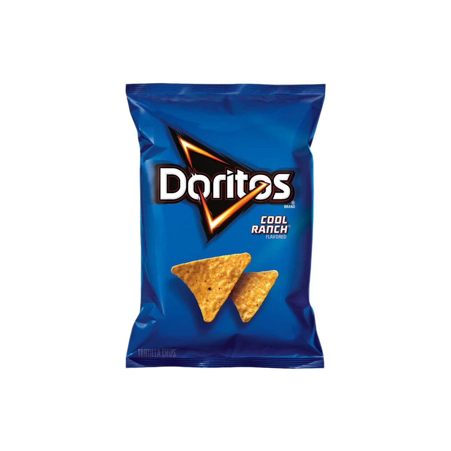 Blue bag of Cool Ranch flavored Doritos chips for Chips & Snacks and Food & Beverage collections