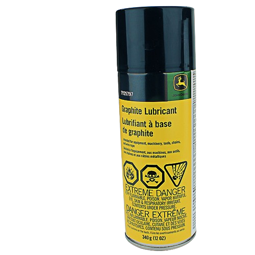 12 oz John Deere graphite lubricant spray can for machinery and tool maintenance in Parts & Lubricants collection