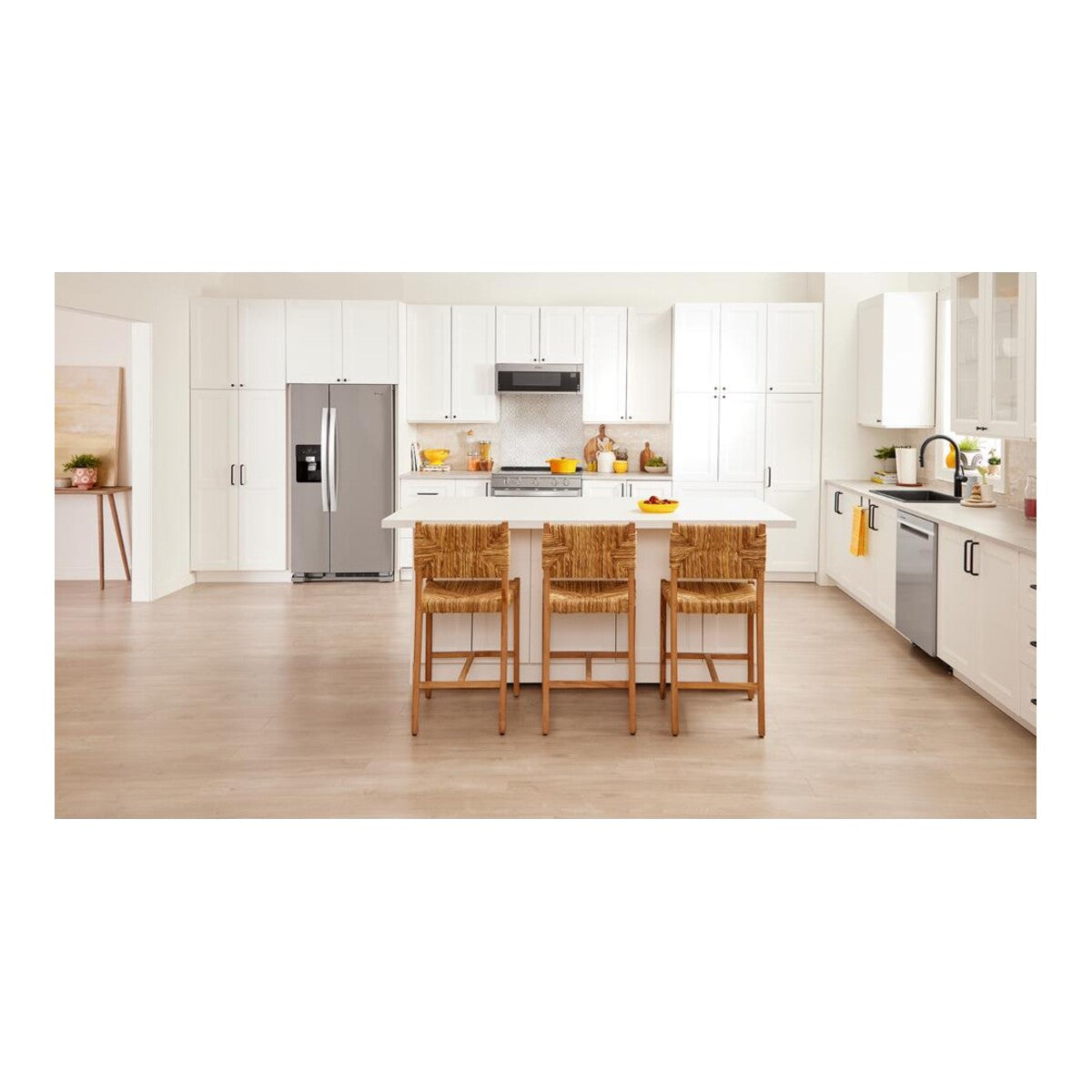 33-inch Wide Side-by-Side Refrigerator - 22 cu. ft.
