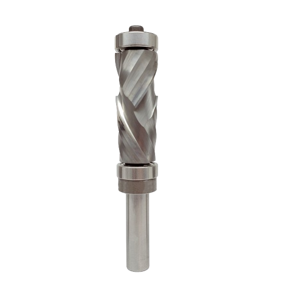Ultra-long trim combination router bit with compression design for woodworking in tool accessories collection