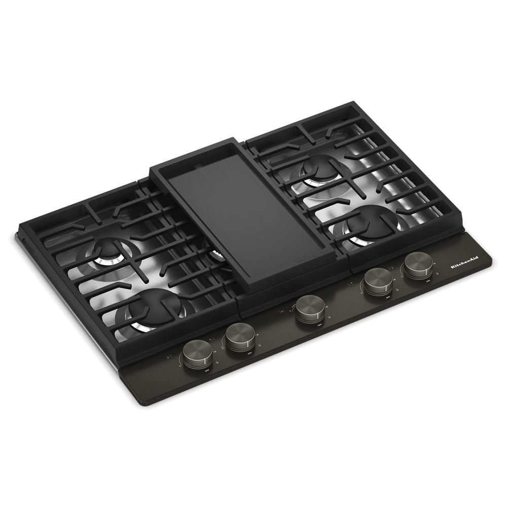 KitchenAid® 30 in. Gas Cooktop with 5 Burners and Integrated Wok Grate