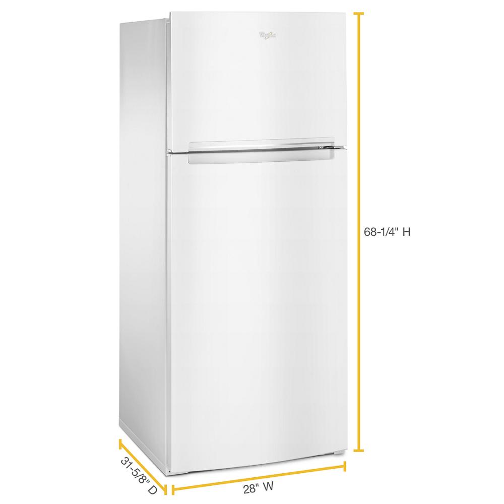 White 28-inch wide top-freezer refrigerator with adjustable Flexi-Slide™ bin from appliances and kitchen collections