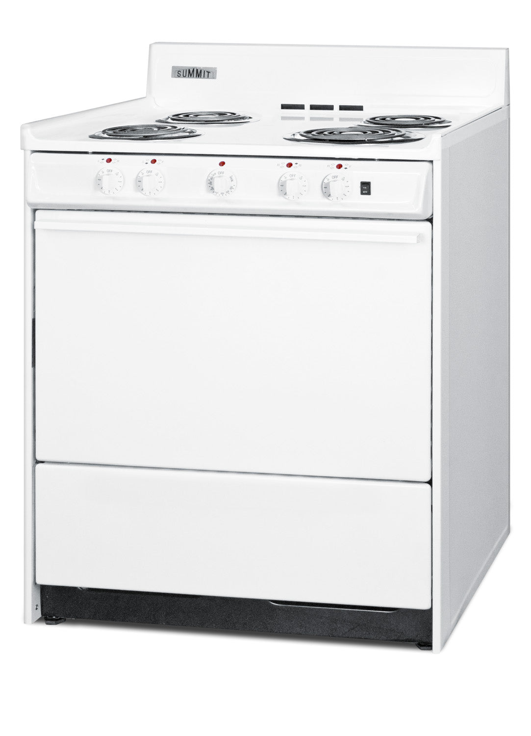 30" Wide Electric Coil Top Range