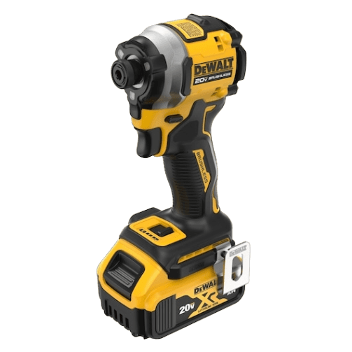Yellow and black cordless impact driver with 20V battery and compact design for efficient tools and home improvement use