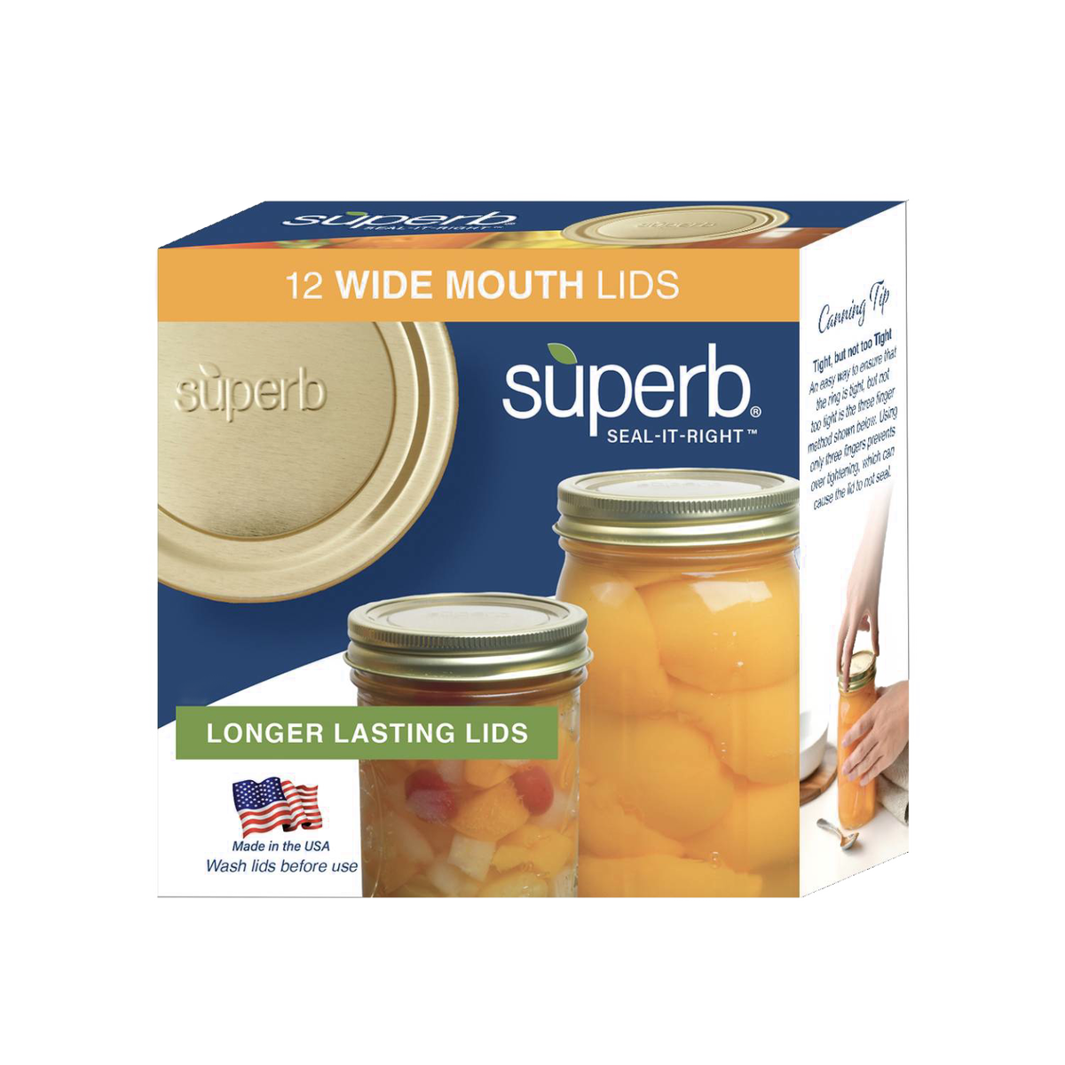 Superb Canning Jar Lids  - Wide Mouth