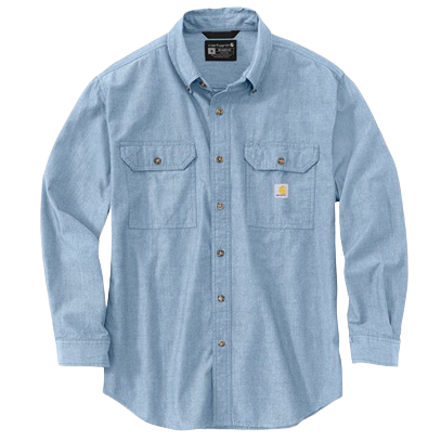 Carhartt Men's Loose Fit Midweight Chambray Long-Sleeve Shirt
