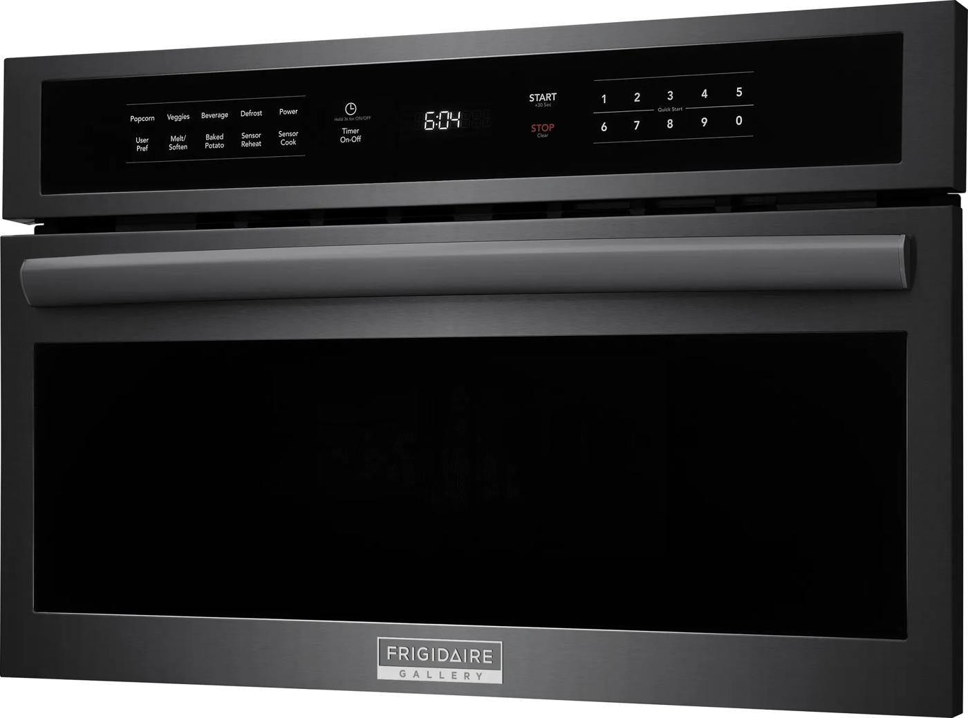 Built-in microwave with drop-down door, sensor cook technology, and digital control panel from Kitchen & Kitchenware collection