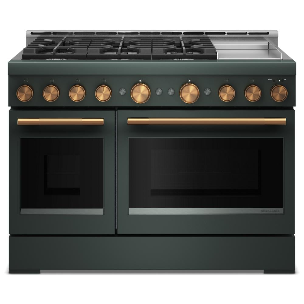 KitchenAid® 48-Inch 6 Burner Commercial-Style Gas Range with Griddle