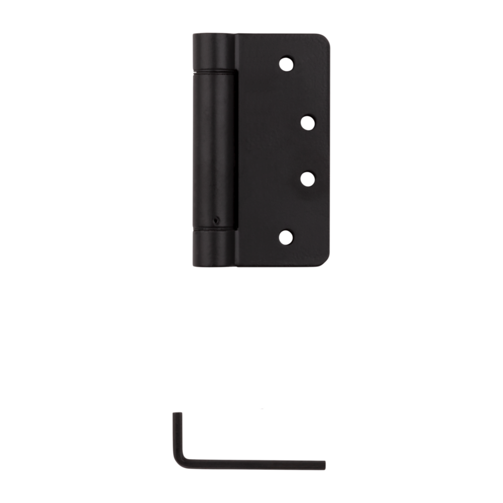 4-inch oil rubbed bronze spring door hinge with four mounting holes and included hex key for home improvement projects under $50 collection