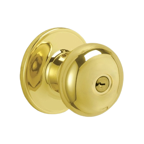 Polished brass keyed entry door handle for Doors & Windows and home improvement hardware under $50 collections
