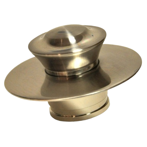 Brushed nickel drain cover with smooth stopper for tub drain repair in Plumbing Parts & Repair and Home Improvement collections