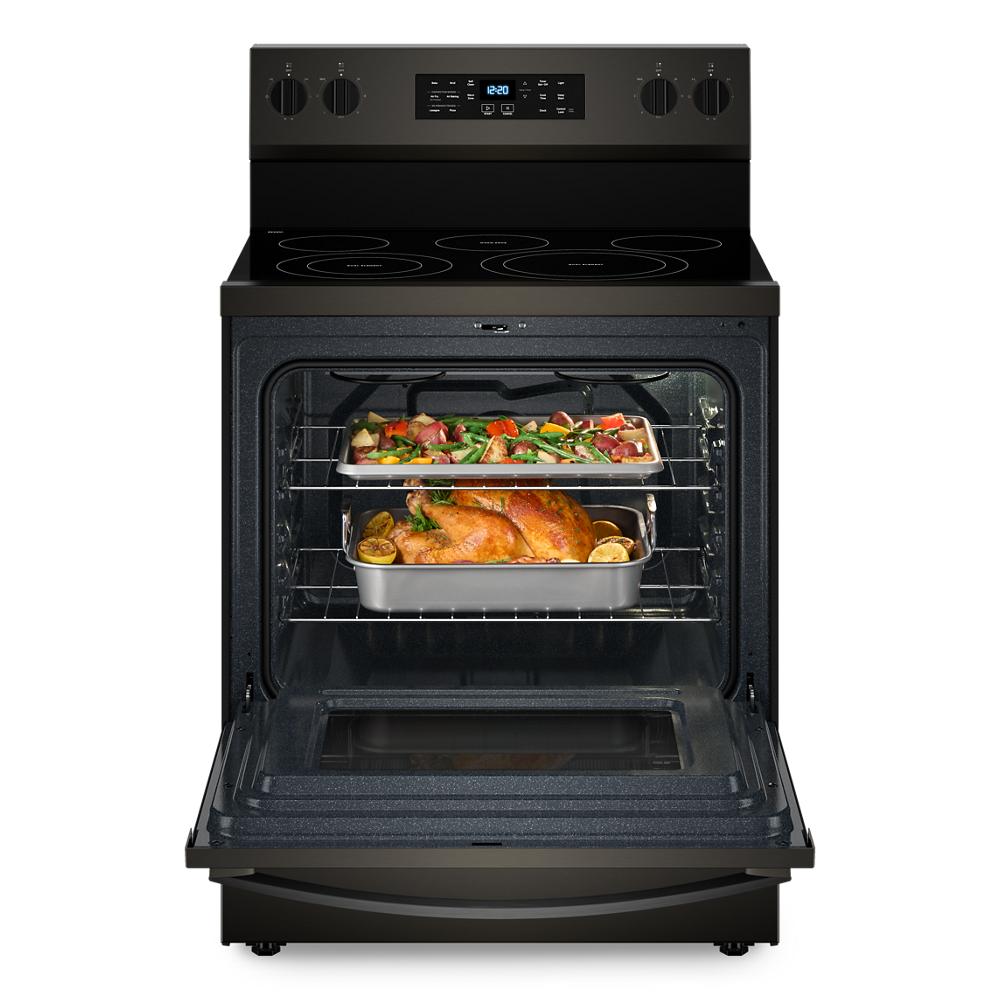 30-inch Energy Star Electric Range with Air Cooking Technology, No Preheat Air Fry and Air Baking and Self Clean