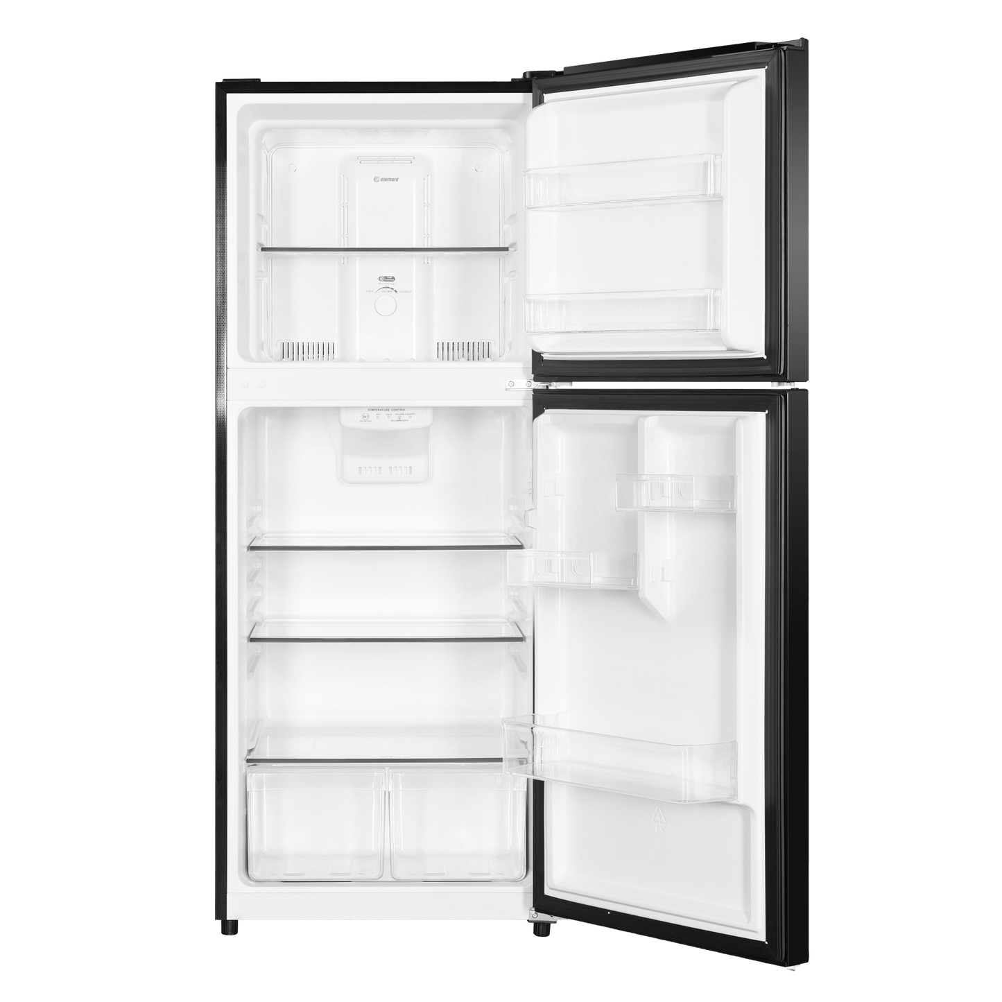 Element Electronics 10.1 cu. ft. Top Freezer Refrigerator - Black, ENERGY STAR (ENR10TFGBB)