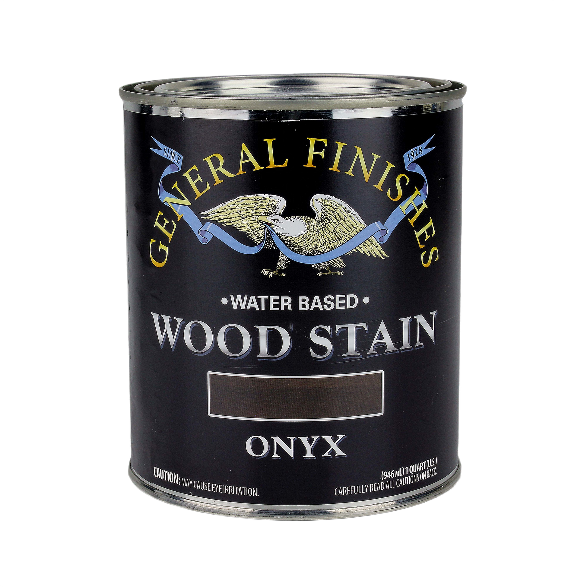 General Finishes Onyx water based wood stain can for wood finishing in stains and sealers collections under 50 dollars