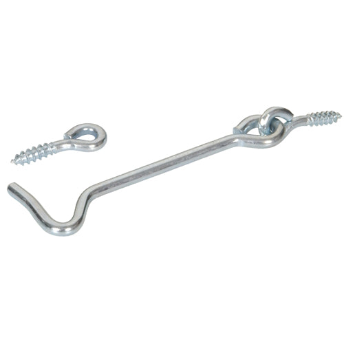 Zinc-plated gate hook and eye set for secure fastening in hardware and fasteners collections under $50