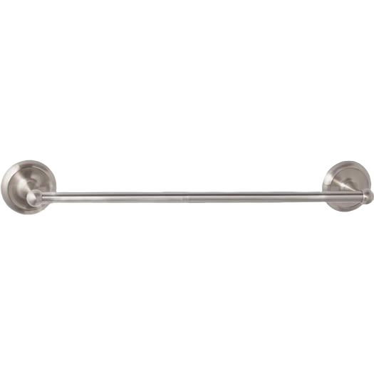 18-inch brushed nickel towel bar with simple modern style for bathroom organization and home improvement projects