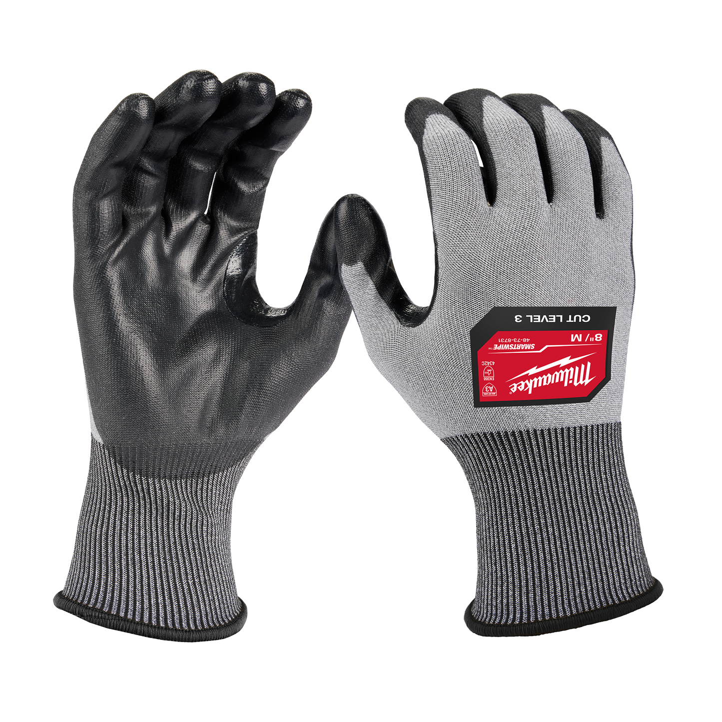 Milwaukee Cut Level 3 High Dexterity Polyurethane Dipped Gloves - M