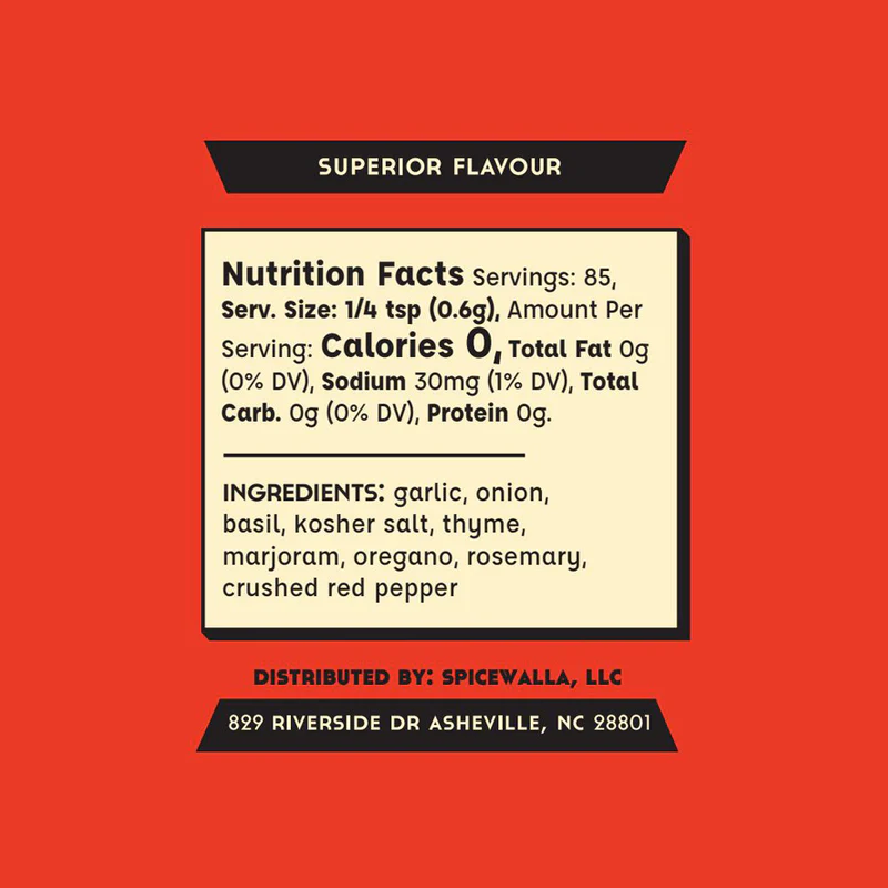 Spicewalla Amore Italian Seasoning, 1.8 oz.